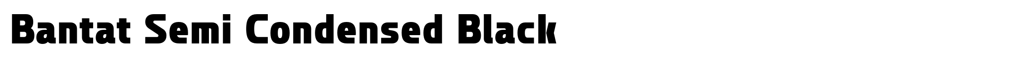 Bantat Semi Condensed Black image